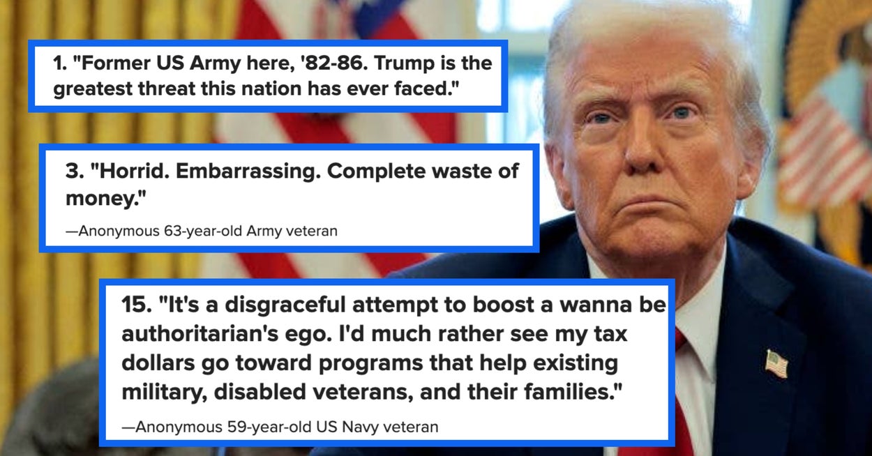 US Military Members Get Honest About Trump’s Parade