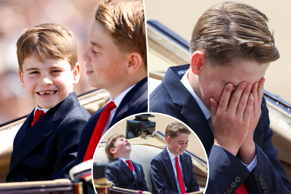 Here’s what cheeky Prince Louis asked brother George from carriage during Trooping the Colour ceremony