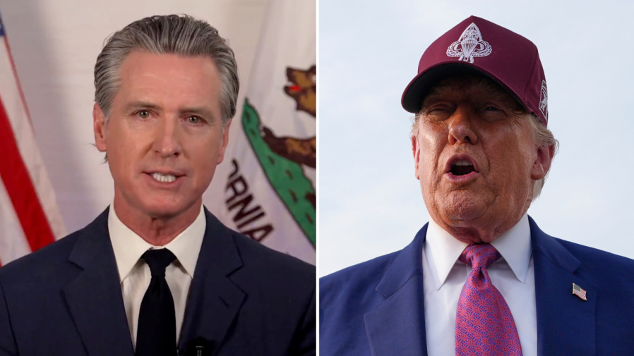 Trump says Newsom should thank him for ‘saving his a—’