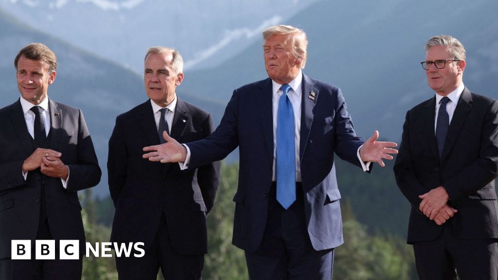 Trump looms over G7 after early departure