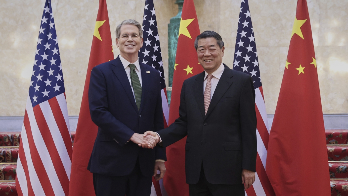 U.S.-China trade talks end with agreement on how to resolve dispute : NPR