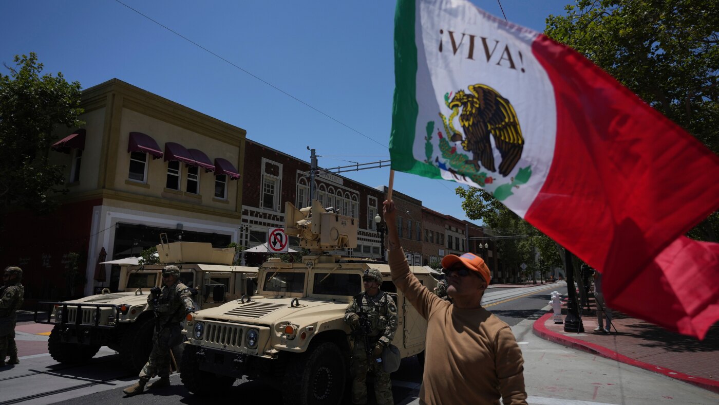 LA braces for Marines as California sues to stop military involvement : NPR