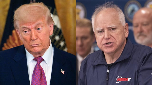 Trump Has Been Privately Trash Talking Gov. Walz In Response to Minnesota Assassinations