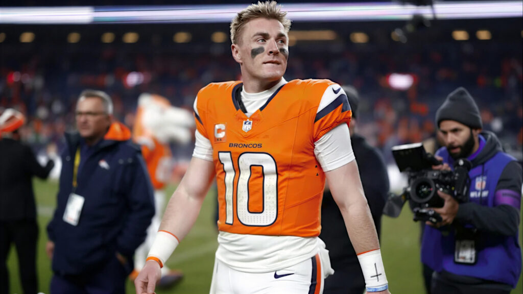 Broncos QB Bo Nix breaks bone in right ankle, out for playoffs